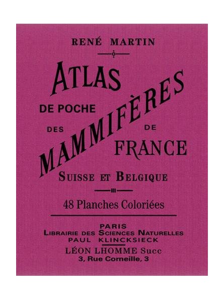Atlas de poche des mammifères de france, Suisse et Belgique