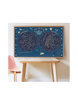 Poster carte du ciel + 640...