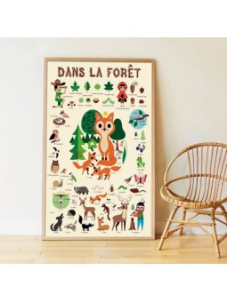 Poster géant "La forêt" +...