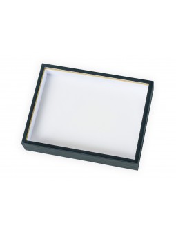 Boîte avec anneaux, fond mousse, 26x19cm